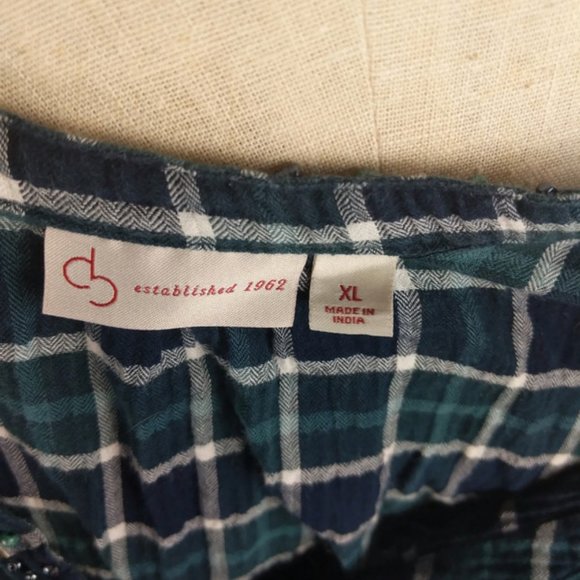 Cb established 1962 Plaid Cotton Tunic Grunge Size XL - Picture 5 of 6